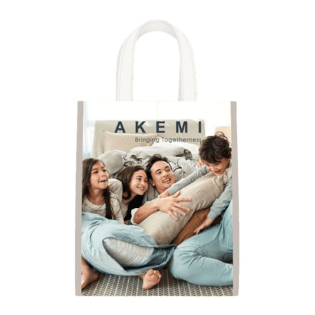 [สินค้าสมนาคุณ] กระเป๋าช้อปปิ้ง ลดโลกร้อน AKEMI 9557108000007 สีขาว_1